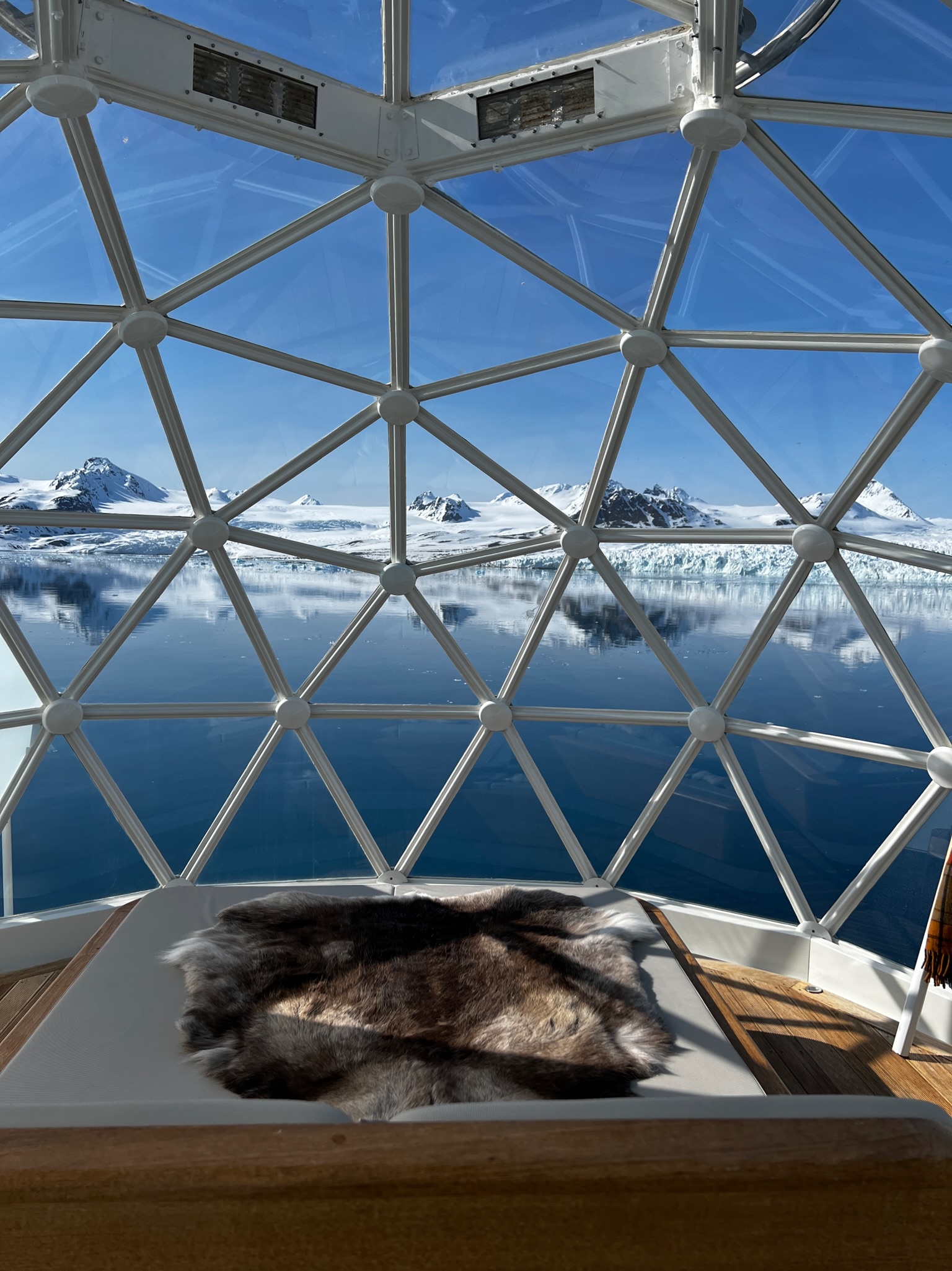 Sleeping in an igloo during my recent journey in the arctic.
